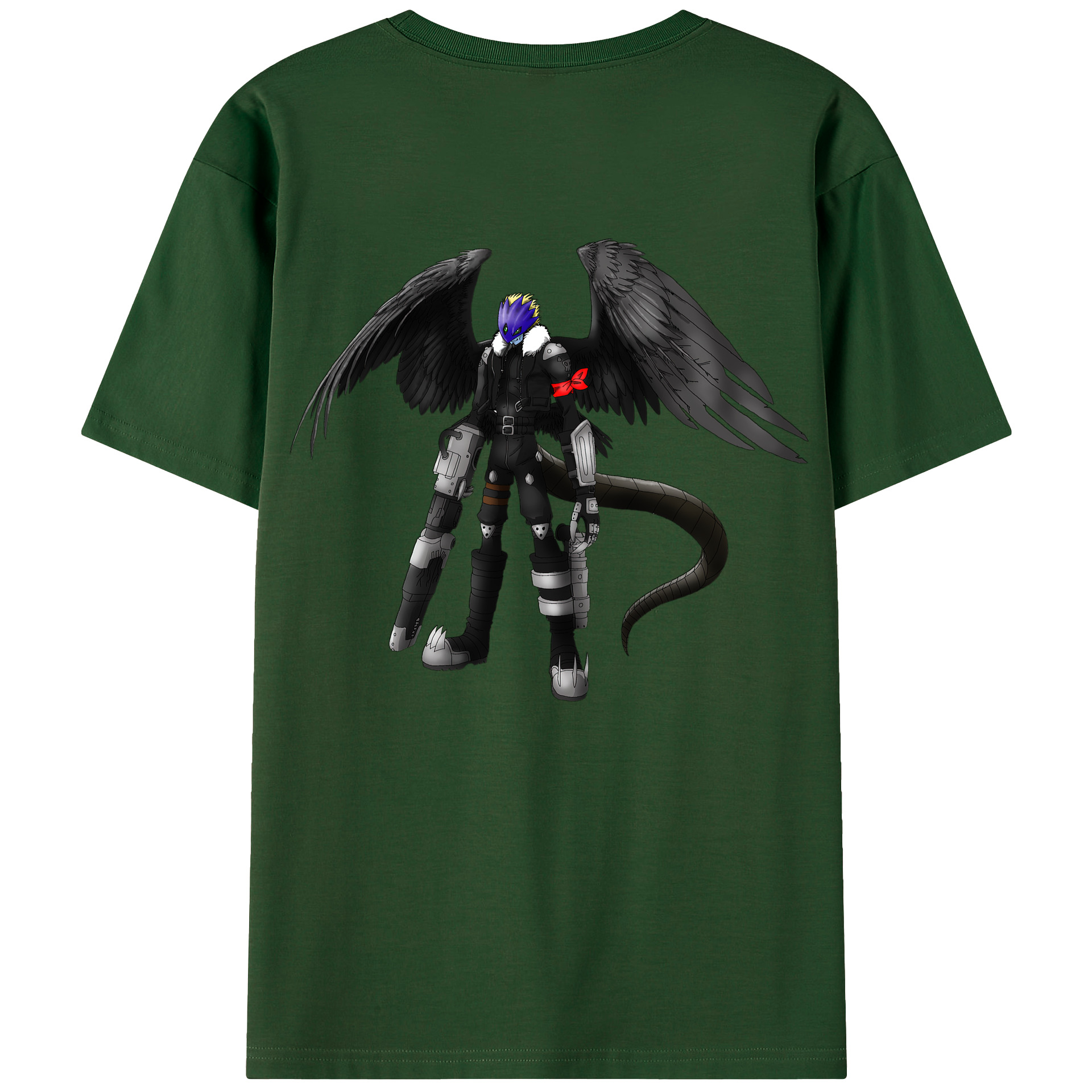 （画像用） Digimon デジタルモンスター/デジモン 綿100％半袖Tシャツ（背面プリント）